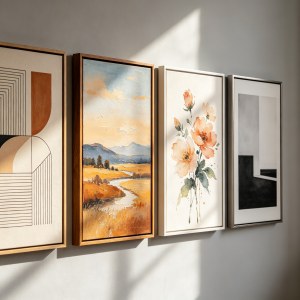 轻奢风餐厅装饰画挑选核心注意事项，规避画面色差与劣质画框问题