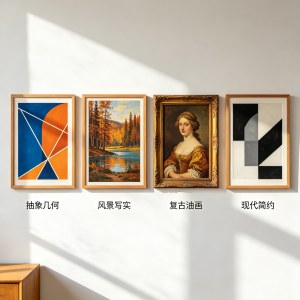 不同材质画框装饰画市场价差别在哪，实木框 PS 框铝合金框采购价对比